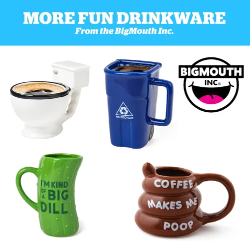 Miniatura 6 de BigMouth Inc Buzz-presso - Taza de café divertida en forma de panal - Lindas tazas para mujeres, hombres y niños - Regalos geniales para adultos