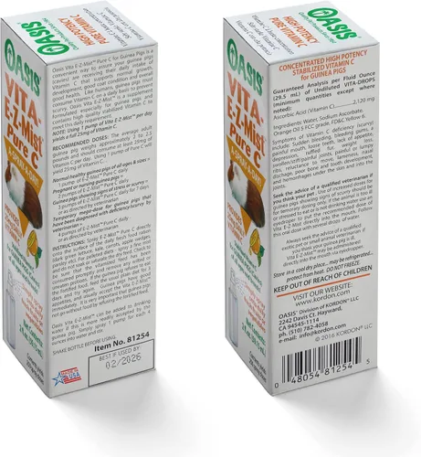 Miniatura 2 de Oasis Suplemento de niebla Pure C Vita E-Z de conejillo de indias, 2 onzas