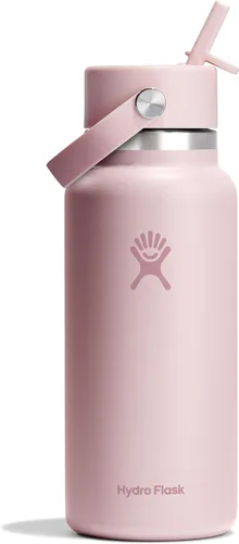 Miniatura 81 de Hydro Flask Botella de agua – Acero inoxidable aislado – Tapa flexible con popote de boca ancha, antiderrames, a prueba de fugas y recargable en 32