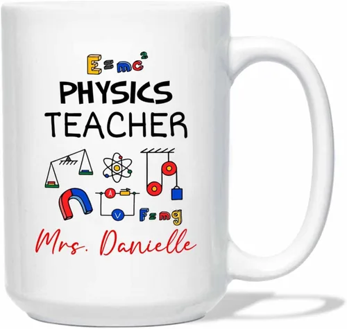 Miniatura 15 de Taza de café personalizada para profesor de arte, taza de café de cerámica para profesores de arte, regalos para graduación, taza de té blanca