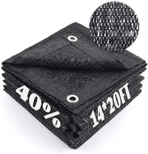 Miniatura 94 de Cool Area Lona de malla con ojales para cubierta de plantas, toldo de patio de 10 x 20 pies, para jardín, pérgola, invernadero, coche, granero, 55%
