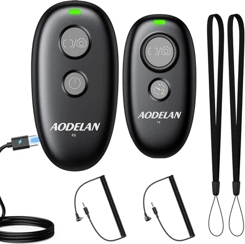 Actualización para cámara inalámbrica recargable Canon con control remoto, liberación de obturador AODELAN compatible con Rebel T7, R6 Mark II, T6,