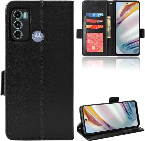 Miniatura 283 de Funda de piel sintética compatible con Motorola Moto E22 4G, funda de piel sintética compatible con Motorola Moto E22i 4G, color negro