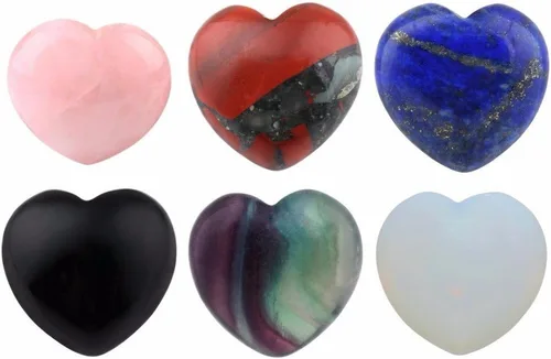 Miniatura 14 de Rockcloud Cristal curativo de cuarzo rosa de 0.5 pulgadas, piedra de preocupación tallada para chakras, reiki, equilibrio (paquete de 10)
