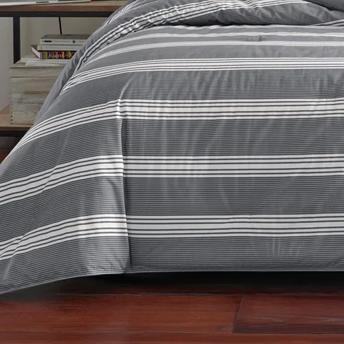 Miniatura 7 de Nautica - Juego de edredón King, ropa de cama reversible de algodón con fundas a juego y bolsa de lavandería reutilizable, peso medio, certificado