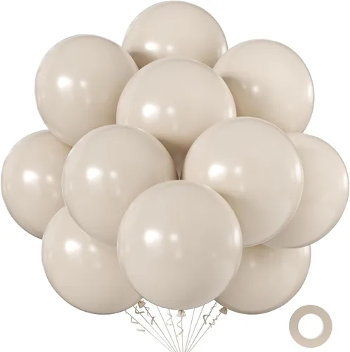 Miniatura 31 de KALOR Globos color morado ceniza de 18 pulgadas, 10 globos de látex mate, globos redondos grandes para bodas, baby shower, fiestas de cumpleaños