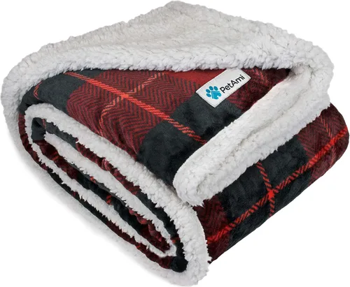 Miniatura 19 de PetAmi Manta para perros pequeños y medianos, manta de cama para mascotas, gatos, cachorros, gatitos, funda de vellón para muebles, protector