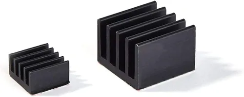 LoveRPi Juego de disipador de calor anodizado para Raspberry Pi 4 Modelo B (2 juegos)