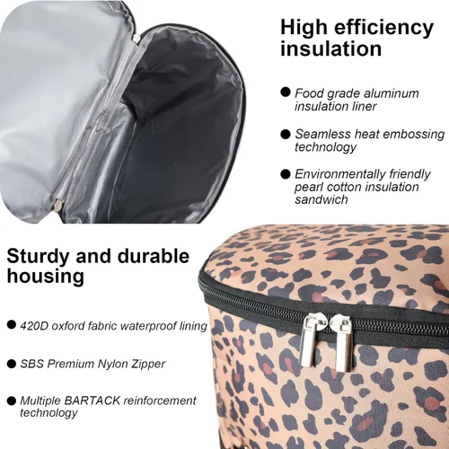 Miniatura 7 de Mochila Enfriadora Wolka 30 Latas, Mochilas Enfriadoras Portátiles Aisladas a Prueba de Fugas, Bolsa Enfriadora Impermeable de Lado Suave