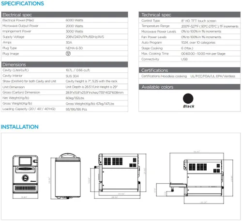 Miniatura 2 de Midea Equipo G1 Horno de Alta Velocidad