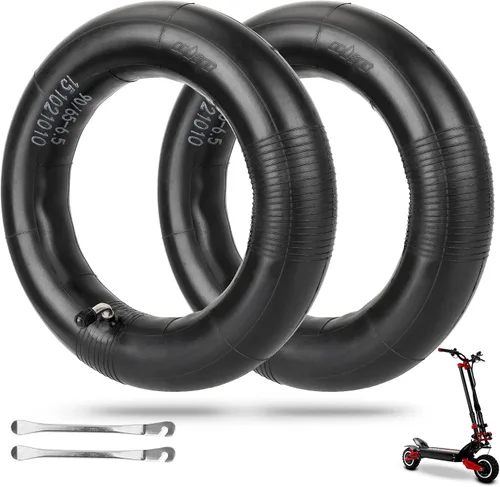 ulip Paquete de 2 tubos interiores de repuesto 90/65-6.5 con 90 grados para Dualtron Thunder Speedual Plus Zero 11X y otros patinetes eléctricos de