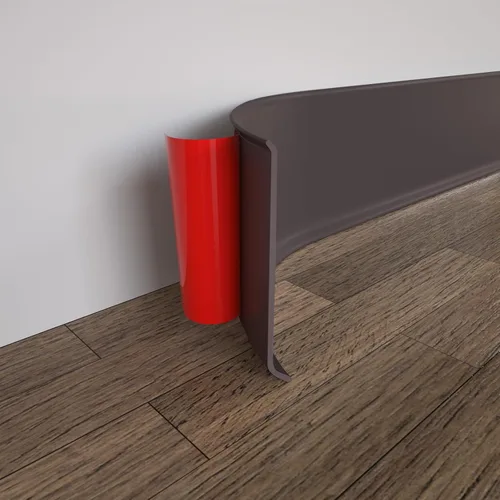 Miniatura 11 de COUKIU Moldura Flexible para Zócalo, 3 Pulgadas x 20 Pies Base de Pared de Vinilo Autoadhesivo Base Cove, Moldura de Base de Pared de Goma
