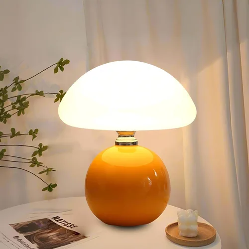Miniatura 9 de Lámpara de hongo para dormitorio, sala de estar, lámparas de mesa de hongos para mesitas de noche, lámpara de mesa pequeña de escritorio de 3