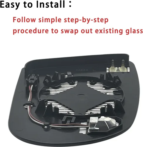 Miniatura 7 de Reemplazo del espejo lateral del conductor de punto ciego para Jeep Cherokee 2014-2019 Jeep Compass 2017-2021, retrovisor lateral exterior izquierdo