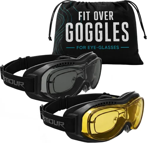 Miniatura 8 de Bikershades Gafas protectoras para gafas de moto, ciclismo, esquí, paracaidismo, trabajo al aire libre Transparente