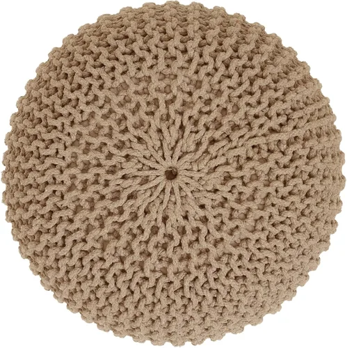 Miniatura 6 de REDEARTH · Puf otomano redondo, tejido a mano, trenzado bohemio, decoración del hogar, puf circular para sala de estar, guardería, dormitorio, sala