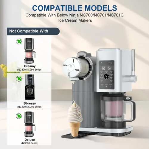 Miniatura 2 de Cuchilla de remo de repuesto para Ninja NC700 NC701 NC701C, compatible con la máquina de helado Ninja CREAMi Scoop & Swirl - para helados, sorbetes