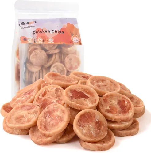 Miniatura 9 de Golosinas para perros masticables sin cuero crudo Real pollo hueso calcio bocados, dientes limpios aliento fresco golosinas de entrenamiento