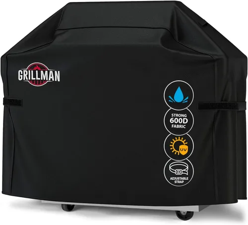 Miniatura 10 de Grillman - Funda para parrilla exterior, funda para parrilla de barbacoa a prueba de rasgaduras, impermeable, grande y resistente, de 30 x 26 x 43