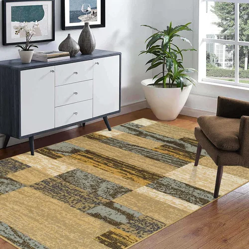 Miniatura 26 de BNM Indoor Small Area Rug, Jute Backing, Modern Geometric, Perfect for Living Room, Dining Room, Bedroom, Hardwood Floors, Office, Dorm, Entryway