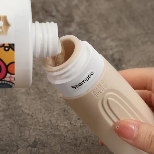 Miniatura 3 de Botellas de viaje para artículos de tocador, paquete de 5 contenedores de tamaño de viaje aprobados por la TSA, Albaricoque