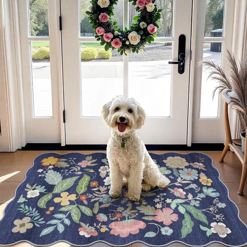 Miniatura 71 de Alfombra lavable para pasillo - 2x7 alfombras de cocina, alfombra para entrada, alfombra vintage, suave, alfombra antideslizante para piso, alfombra
