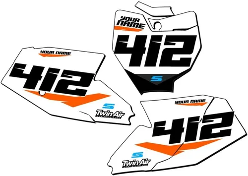 Miniatura 6 de 1998-2001 SX 65 SG64 Custom MX matrículas Senge Graphics Kit compatible con KTM