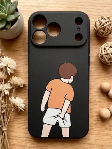 Miniatura 14 de Funda Graciosa de Chico para iPhone 11, Funda Líquida de Silicona de Gel Suave de Caucho Mate con Forro de Microfibra, Funda Protectora Divertida