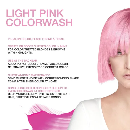 Miniatura 2 de Celeb Luxury Colorwash Color Depositing Shampoo - Color Refresher, Vegan Hair Dye, Bondfix Bond Rebuilder, Viral and Gem Lites rosado pastel