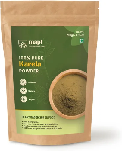 Miniatura 8 de MAPL Amla Powder (7.05 oz) – Superalimento indio orgánico para el cuidado del cabello Grosella espinosa india/polvo de amalaki 100% puro Apoya