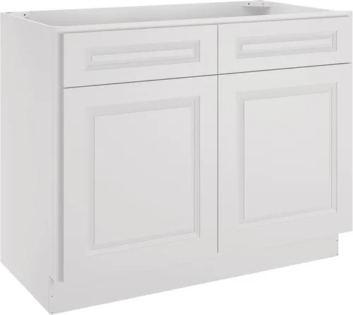 Miniatura 65 de LOVMOR Armarios de base de cocina, armario de almacenamiento aparador, gabinete de entrada con 1 cajón y estante ajustable, 24 pulgadas de ancho x