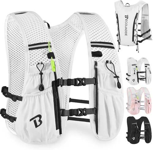 Miniatura 11 de BECOJADDE Chaleco de Hidratación Mochila para Correr para Hombres Mujeres, Mochila de Hidratación Ligera de 5L para Correr, Chaleco de Hidratación