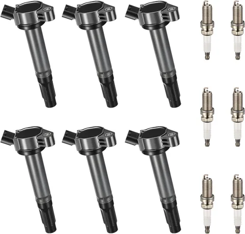 Miniatura 19 de BDFHYK Paquete de bobina de encendido y bujías de iridio compatibles con Audi Volkswagen 2.0L L4 4.2L V8 para UF575 PFR7S8EG, juegos de 4
