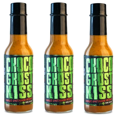 Miniatura 11 de Chile Lengua de Fuego ¡Son of Beach! Salsa picante – 1 botella – Carolina Reaper, ajo ahumado y Scotch Bonnet – calor extremo, lote pequeño, salsa