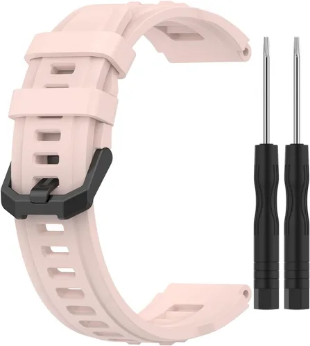 Miniatura 13 de Correas de reloj compatibles con Amazfit T-Rex Ultra Smart Watch Band de silicona suave de repuesto para mujeres y hombres Negro