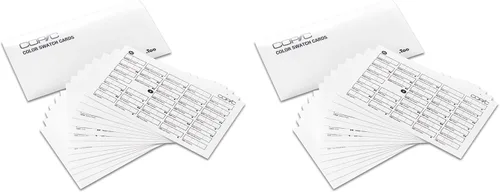 Miniatura 3 de Copic Tarjetas de muestra de color, blanco (11614001) 4.3x8.1 pulgadas