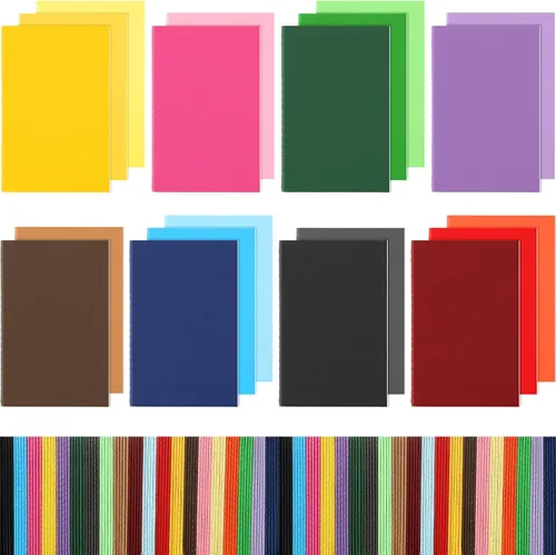 Miniatura 8 de Yexiya Paquete de 100 mini cuadernos coloridos forrados de bolsillo pequeño en blanco, juego de bloc de notas de matrimonio en blanco, regalo