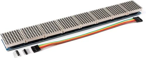 Miniatura 3 de MAX7219 Pantalla de matriz de puntos - Pantalla integrada 4 en 1, unidad de control SCM, LED, componentes electrónicos, 5V