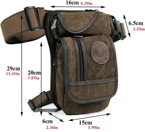 Miniatura 6 de Riñonera de cintura para hombres y mujeres, 00-café, Casual