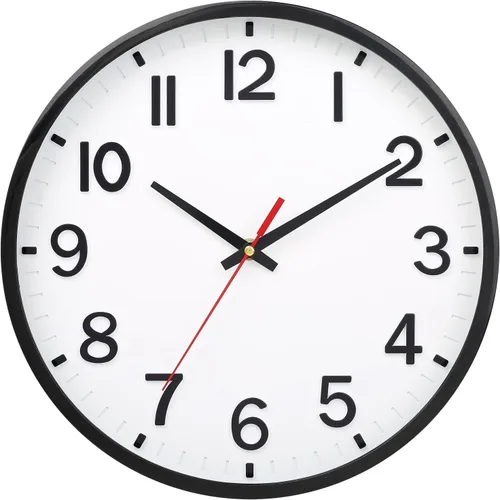 Miniatura 17 de Wall Clock, Modern 8 Inch Small Wall Clocks Battery Operated, Silent Non-Ticking Analog Classic for Office, Home, Bathroom, Kitchen, Bedroom