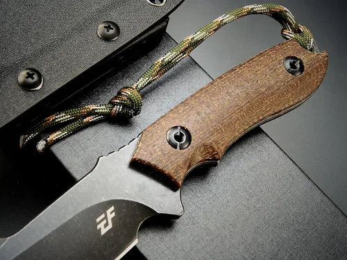 Miniatura 5 de Eafengrow EF130 Cuchillo de hoja fija, hoja de acero DC53, mango G10/Micarta de espiga completa, cuchillos EDC de hoja fija rectos para trabajo