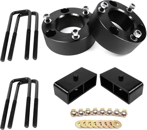 Miniatura 8 de AUTOPTIM Kit de Bloque de Elevación Niveladora de 1 Pulgada Trasero - Reemplazo para Silverado 1500 2007-2024, Sierra 1500 2007-2023, Espaciadores
