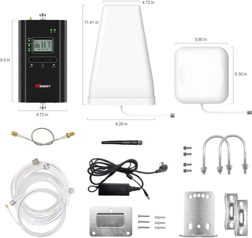 Miniatura 3 de HiBoost Amplificador de señal de teléfono celular Amplificador de señal para mejorar la señal celular para el hogar y la oficina hasta 1,000 – 4,000