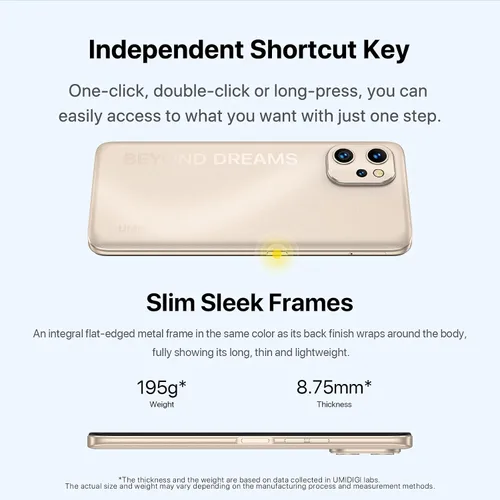 Miniatura 6 de UMIDIGI Teléfono celular, F3 8GB+128GB Smartphone desbloqueado, cámara triple AI de 48MP, pantalla completa HD de 6.7 pulgadas, batería de 5150 mAh