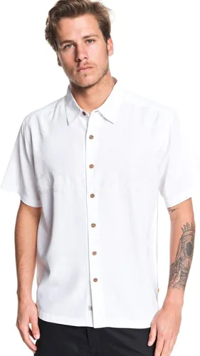 Miniatura 4 de Quiksilver Camisa con cuello floral de 4 botones para hombre