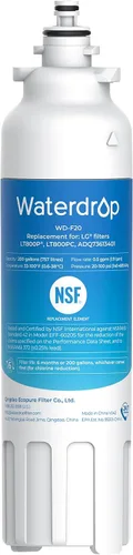Miniatura 13 de Waterdrop LT800P Filtro de agua para refrigerador, NSF 401&53&42, compatible con LG LT800P, ADQ73613401, Kenmore 9490, 46-9490, 469490, ADQ73613402