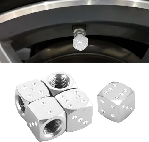 Miniatura 15 de Paquete de 4 tapas brillantes para vástagos de válvula, tapas de aire, tapones de aire de neumáticos de diamantes de cristal para automóvil, Azul