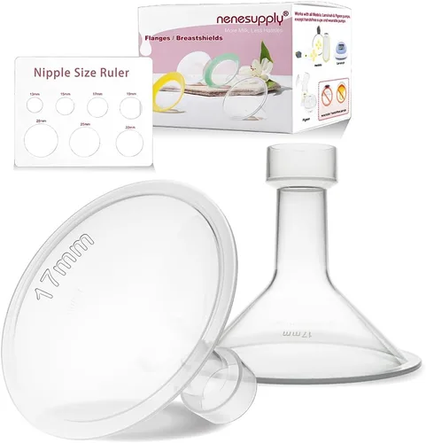 Miniatura 25 de Nenesupply Brida suave de 19mm compatible con piezas de extractor de leche Medela, repuesto de brida de 19mm para accesorios Medela compatibles