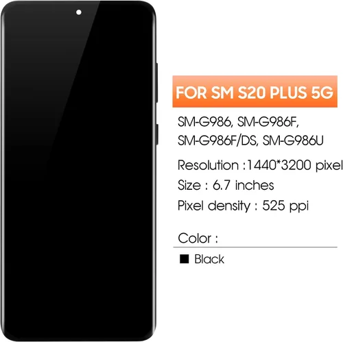 Miniatura 2 de Pantalla original para Samsung Galaxy S20 Plus 5G, repuesto para Samsung S20+ pantalla LCD SM-G986, SM-G986F, SM-G986U, pantalla táctil