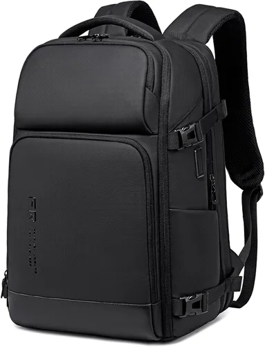 Miniatura 8 de Mochila para portátil de 17 pulgadas para hombre de FENRUIEN, Negro, 17 pulg.